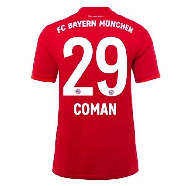 Camiseta Bayern Munich NO.29 Coman 1ª 2019-2020 Rojo